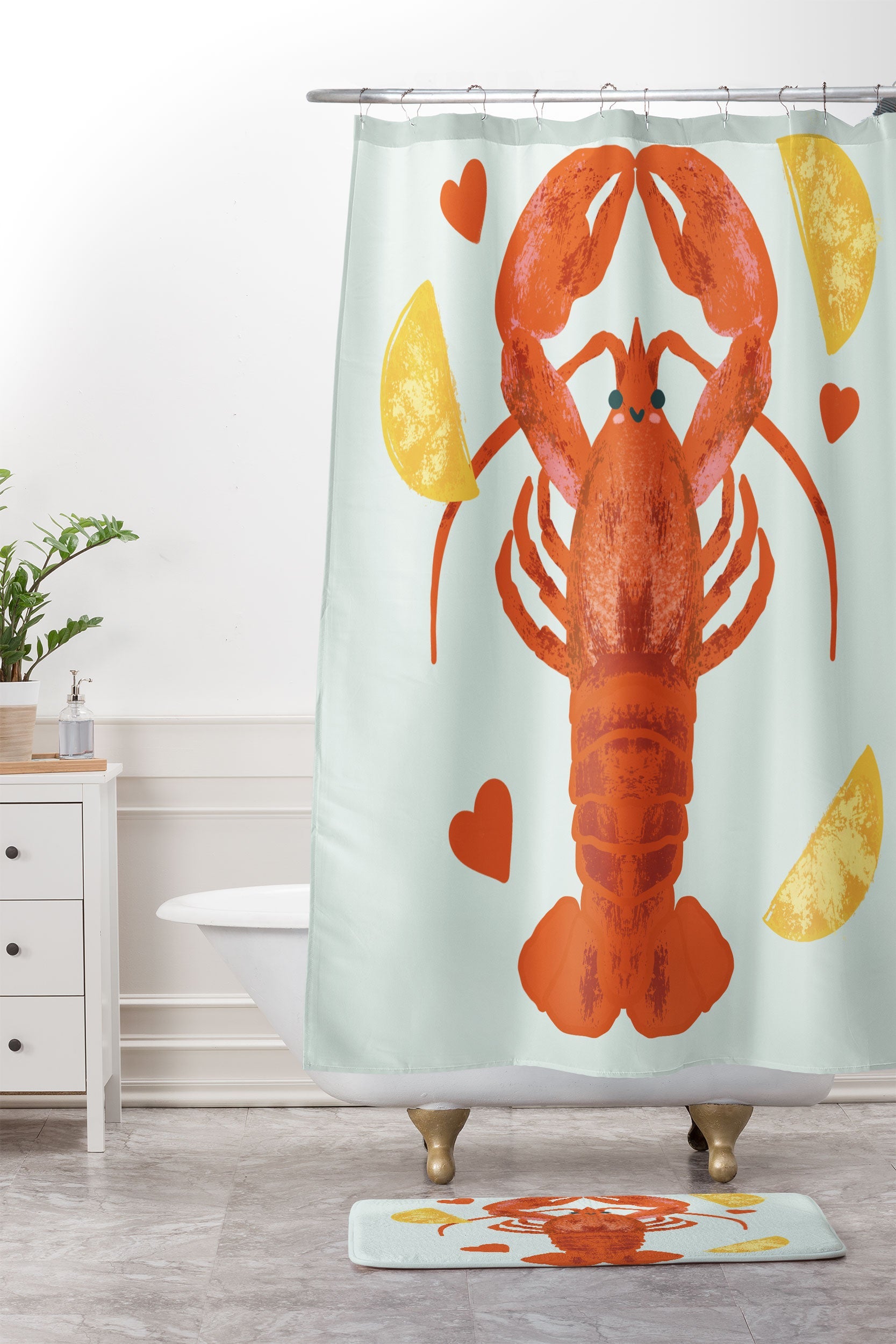 Design by Spark Lob You Lobster Memory Foam Bath Mat