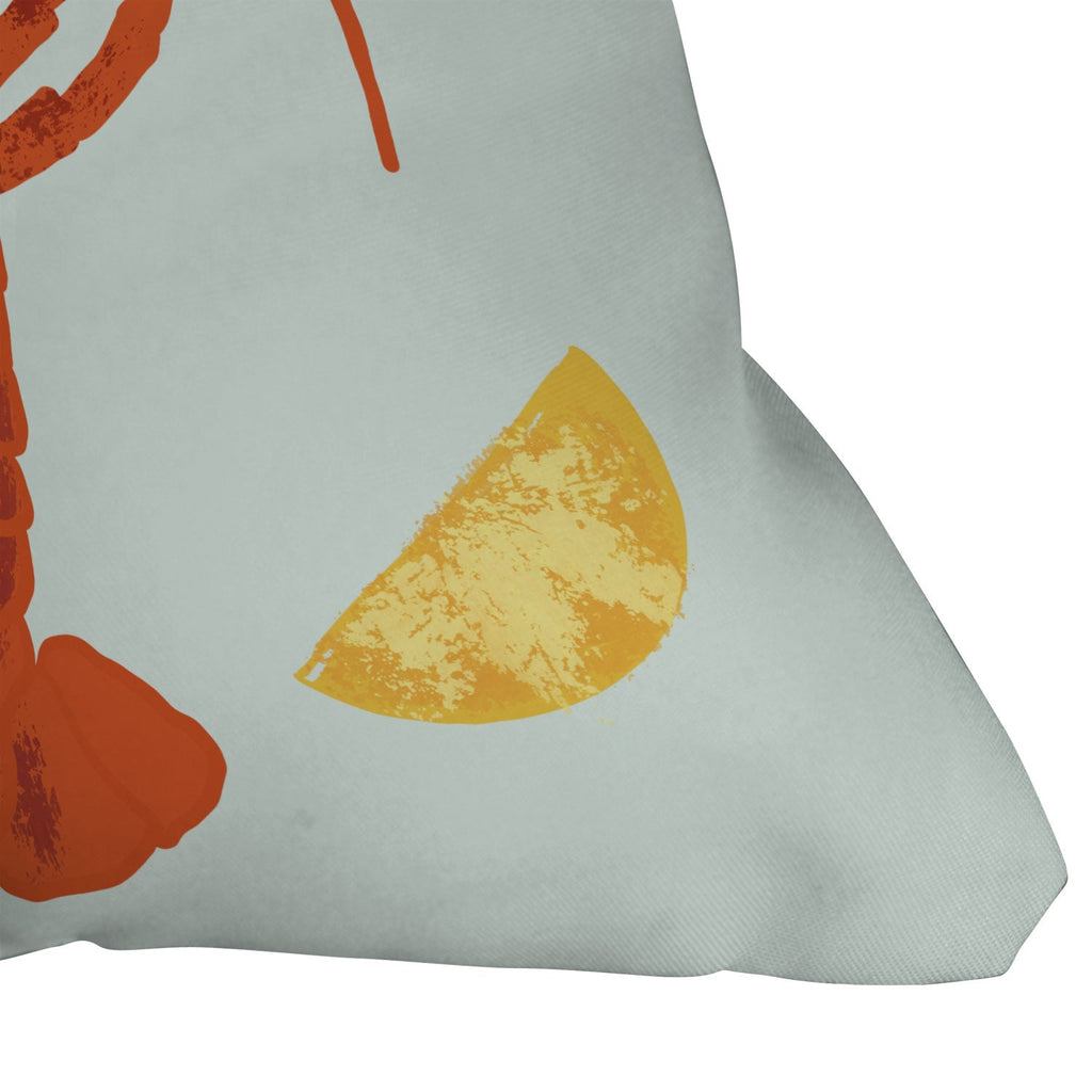 Design by Spark Lob You Lobster Outdoor Throw Pillow