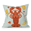 Design by Spark Lob You Lobster Throw Pillow