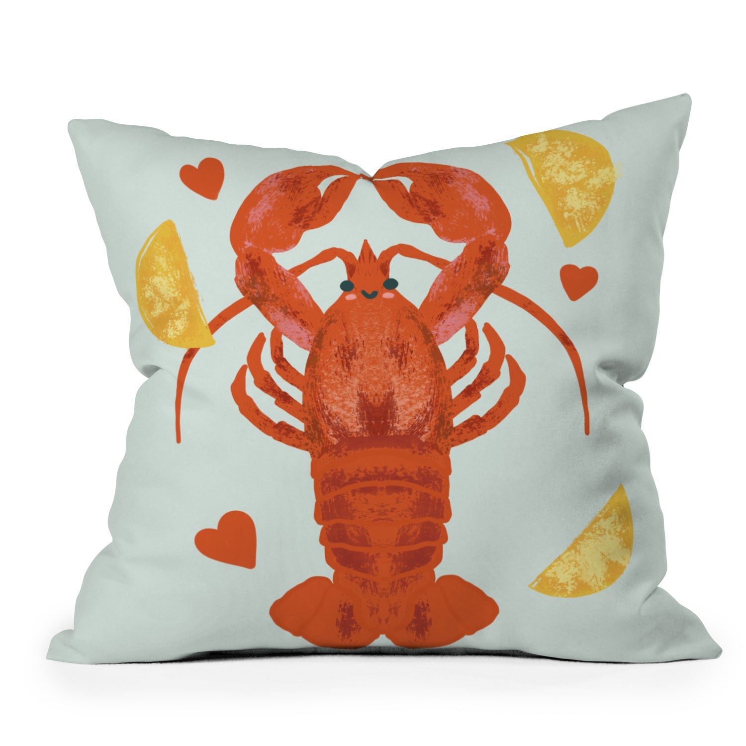 Design by Spark Lob You Lobster Throw Pillow