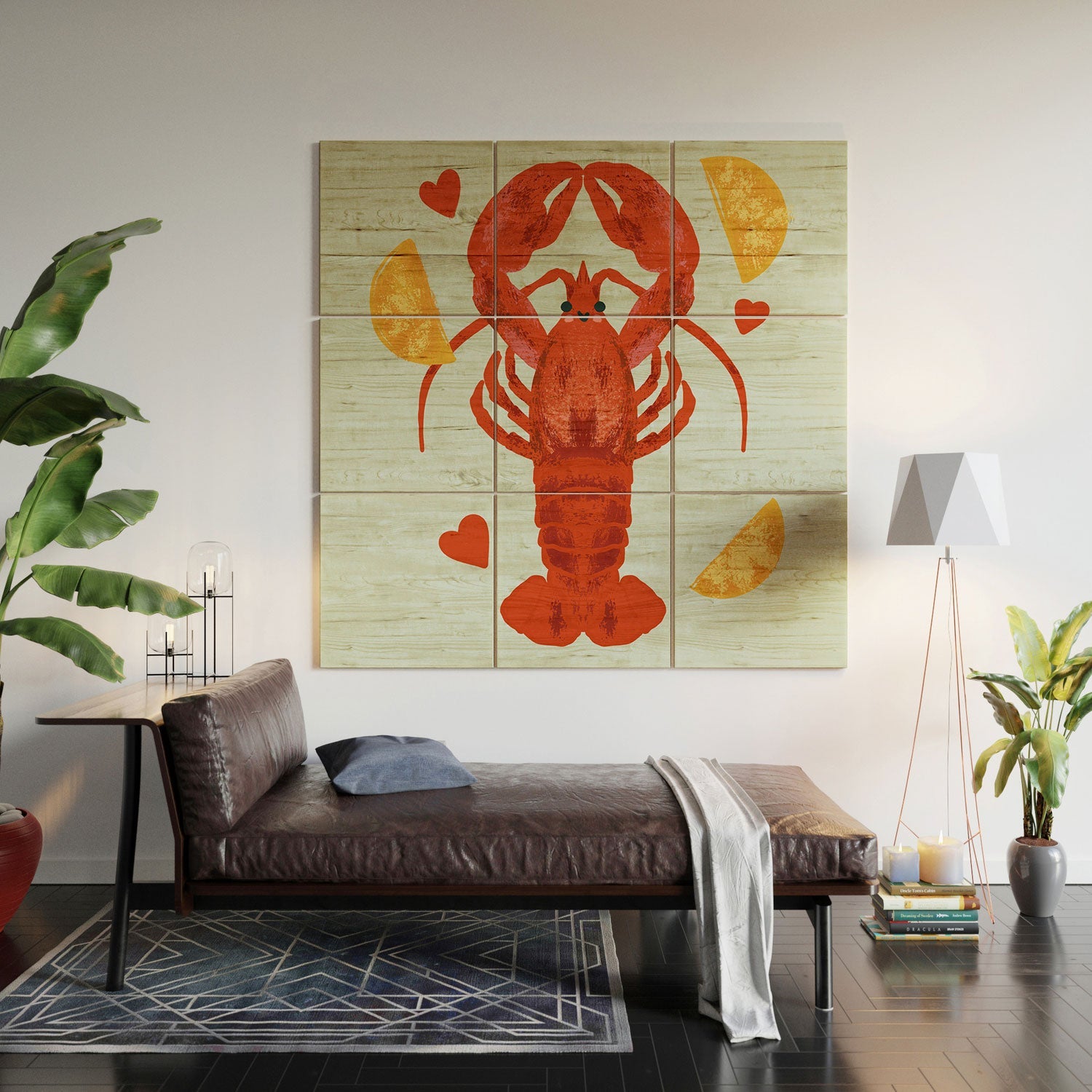 Design by Spark Lob You Lobster Wood Wall Mural