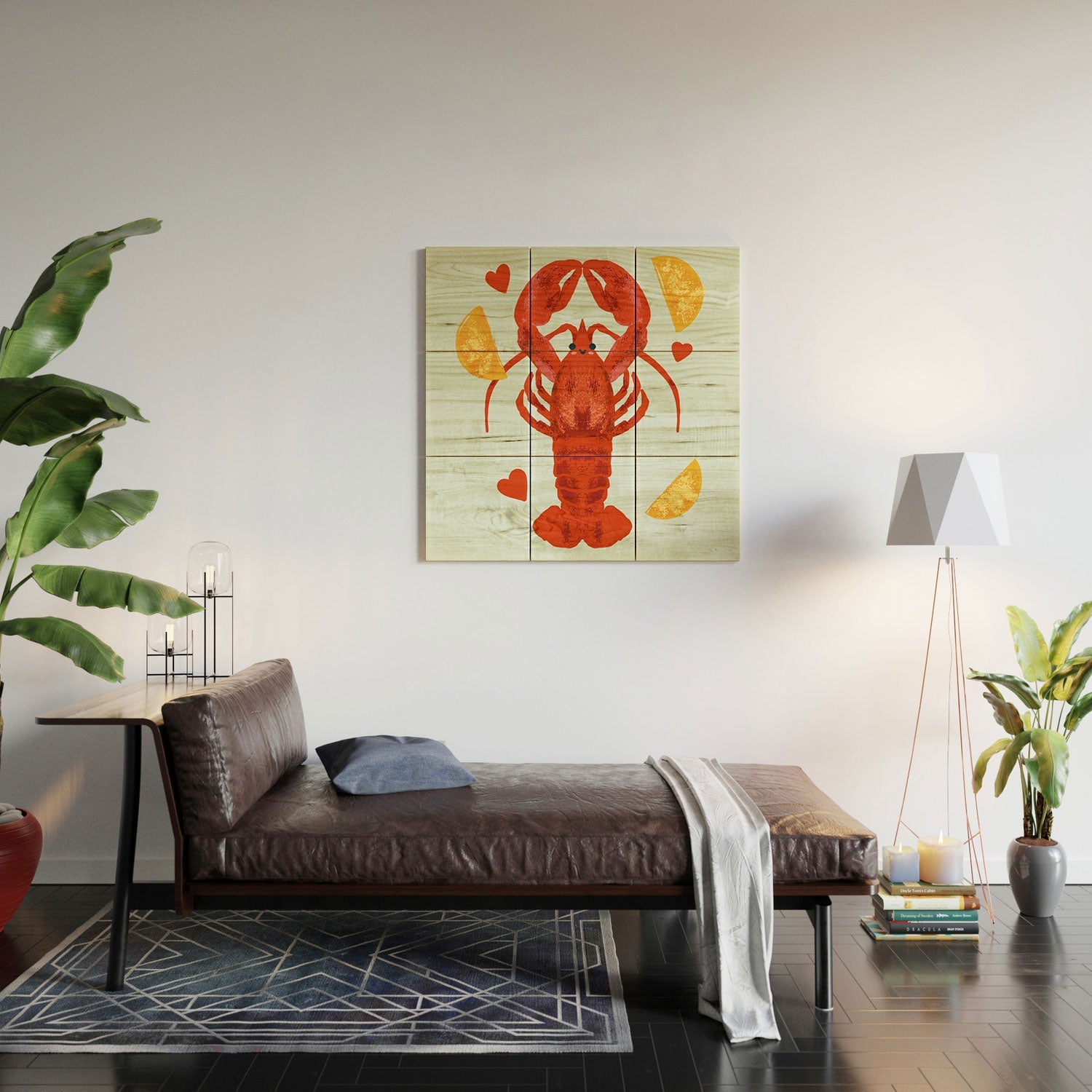 Design by Spark Lob You Lobster Wood Wall Mural