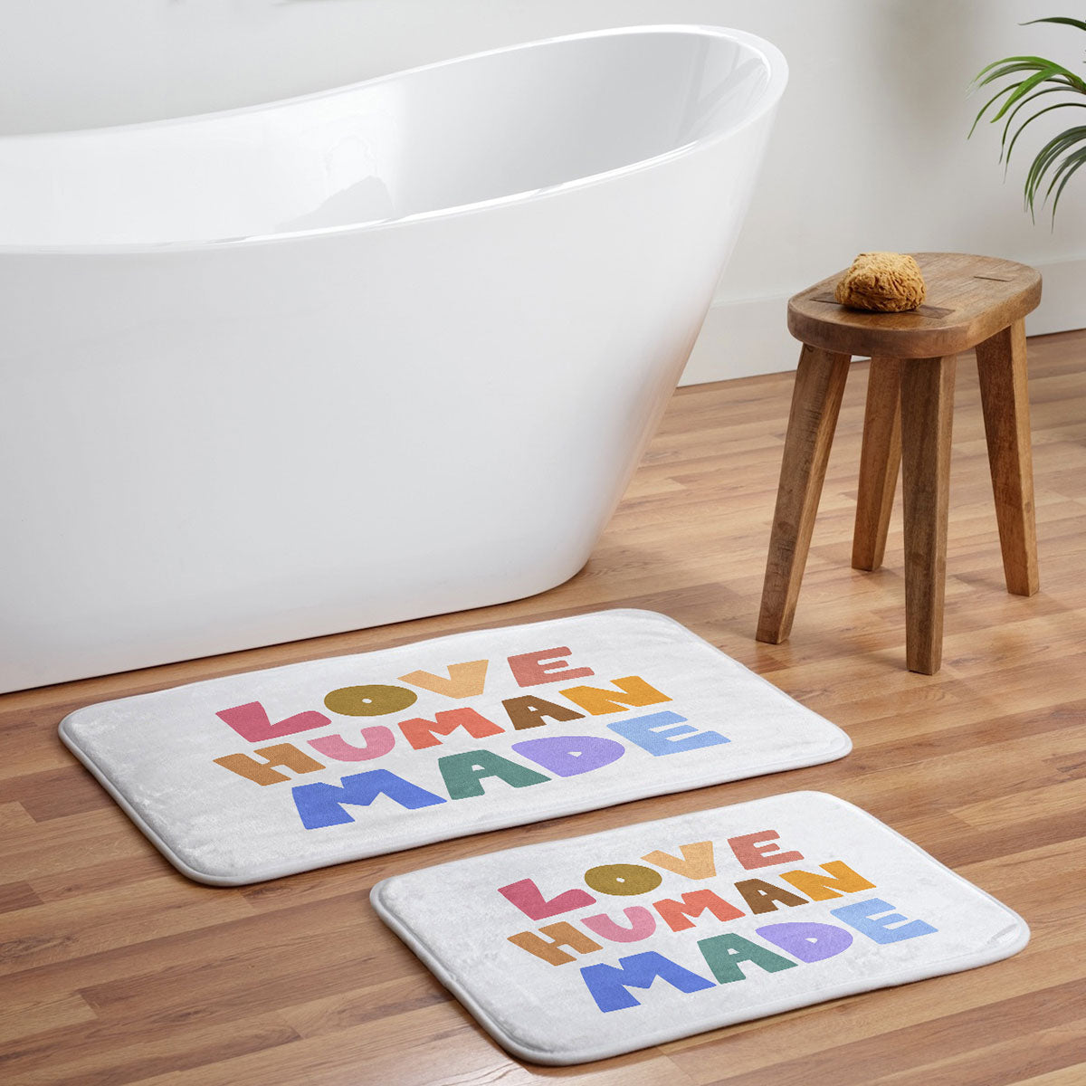 Design by Spark Love Human Made Memory Foam Bath Mat