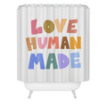 Design by Spark Love Human Made Shower Curtain