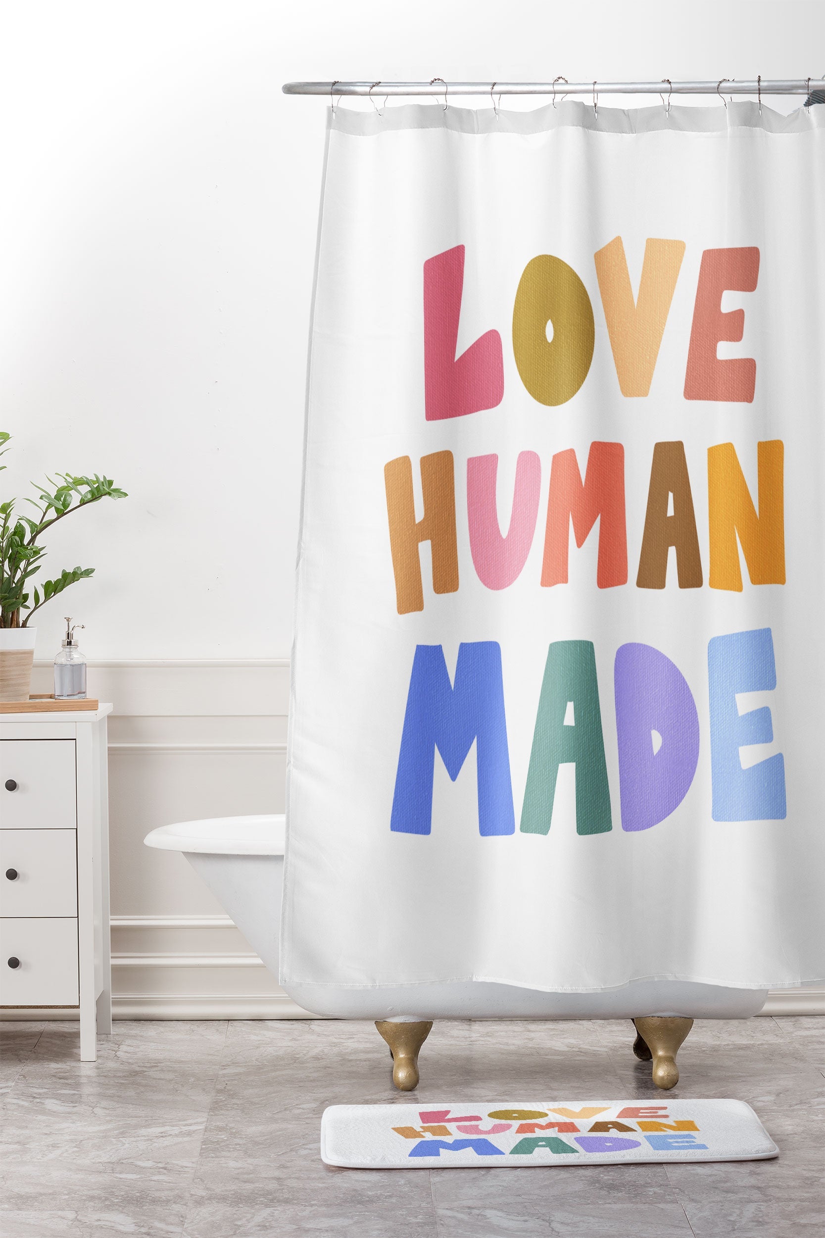Design by Spark Love Human Made Memory Foam Bath Mat