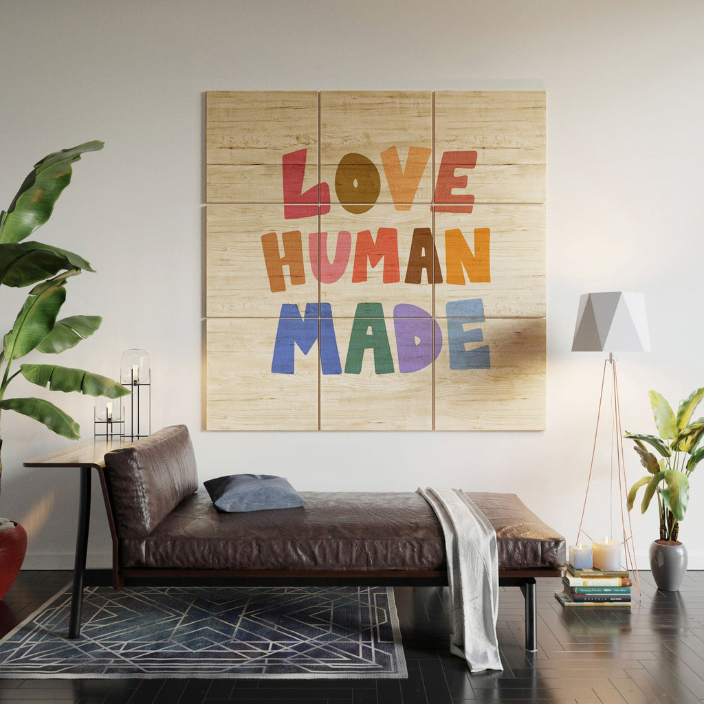 Design by Spark Love Human Made Wood Wall Mural