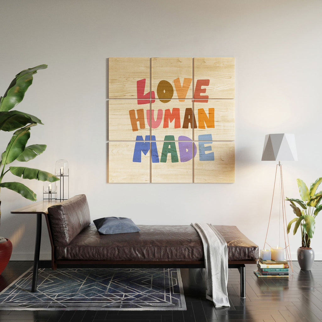 Design by Spark Love Human Made Wood Wall Mural
