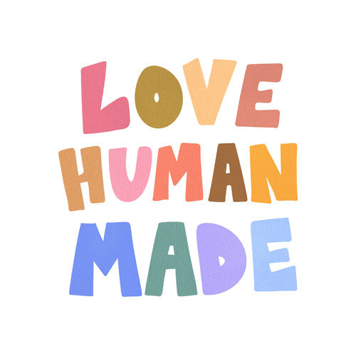 Design by Spark Love Human Made Shower Curtain