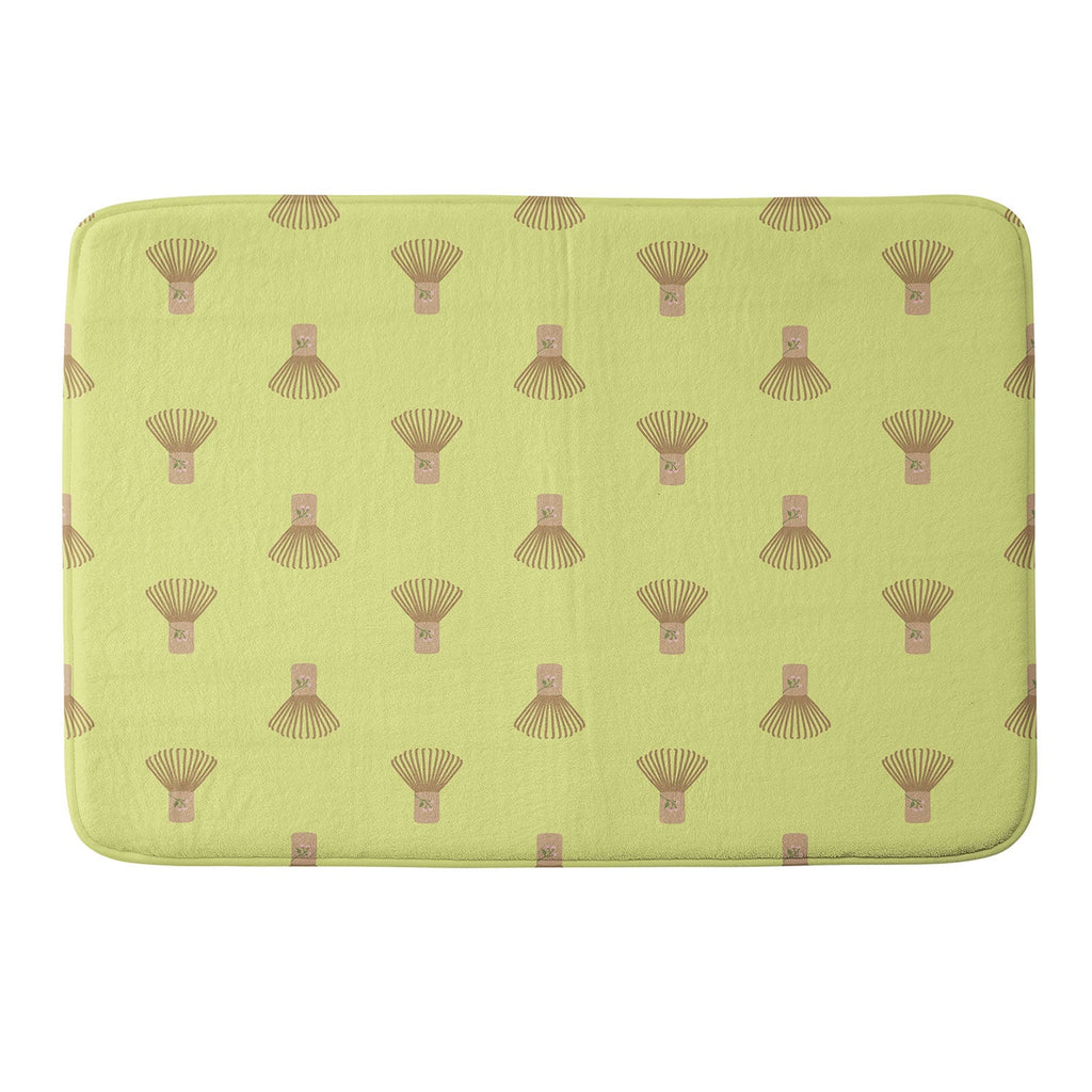 Design by Spark Matcha Whisk Memory Foam Bath Mat