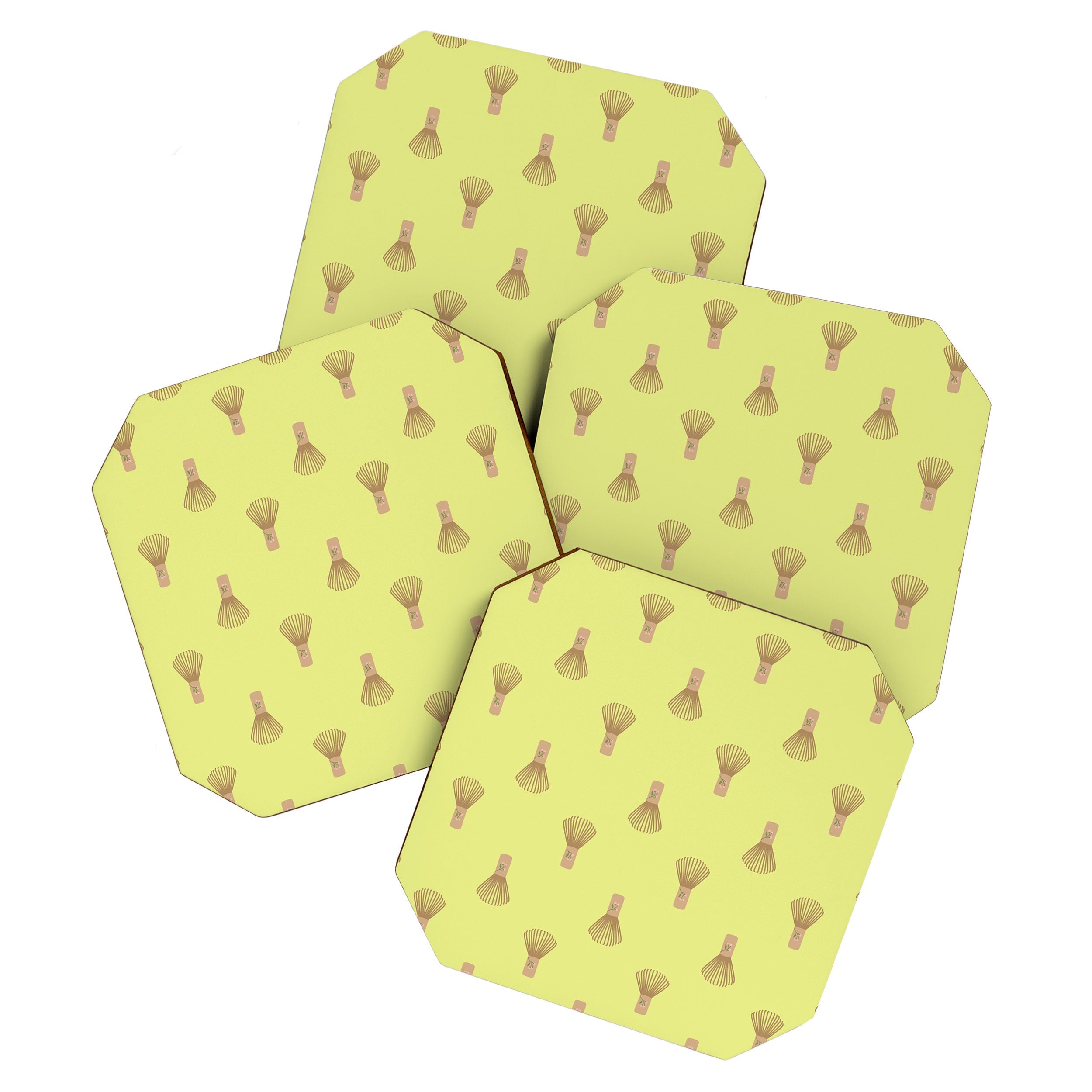 Design by Spark Matcha Whisk Coaster Set
