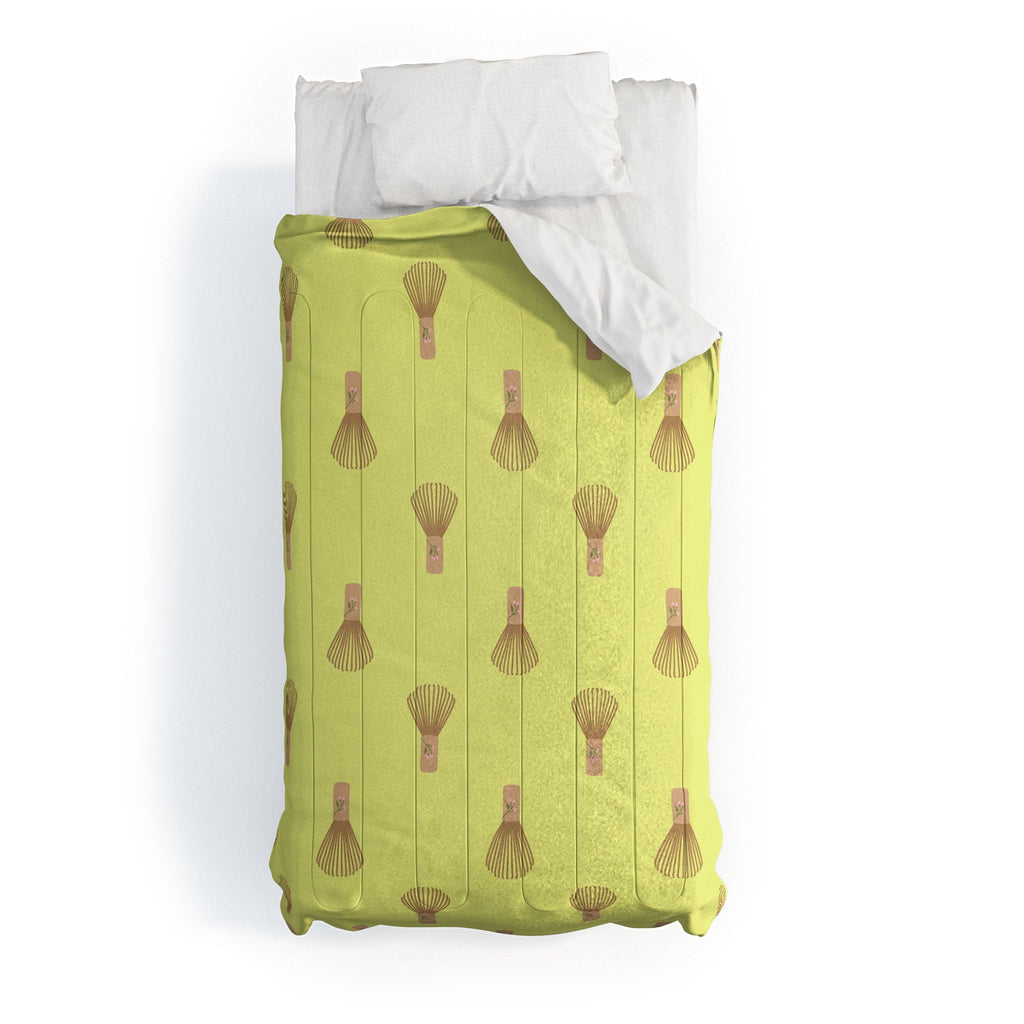 Design by Spark Matcha Whisk Comforter