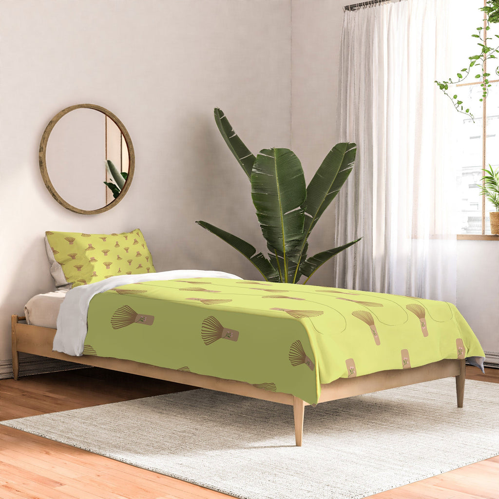 Design by Spark Matcha Whisk Comforter