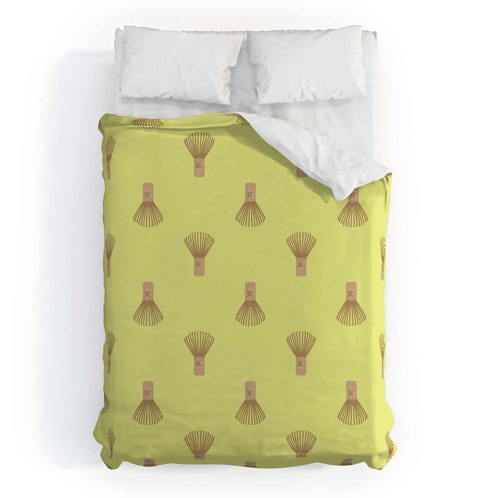 Design by Spark Matcha Whisk Duvet Cover