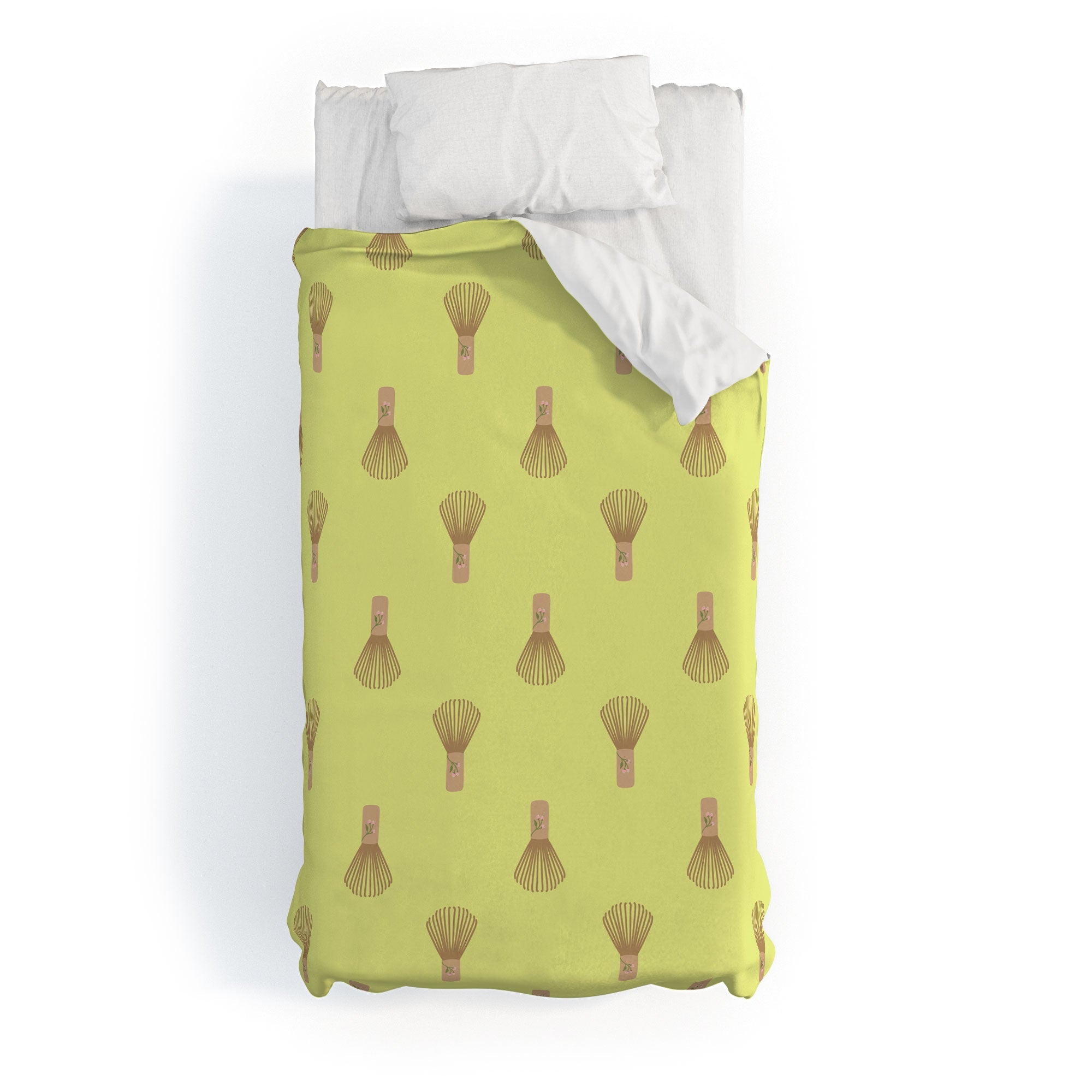Design by Spark Matcha Whisk Duvet Cover