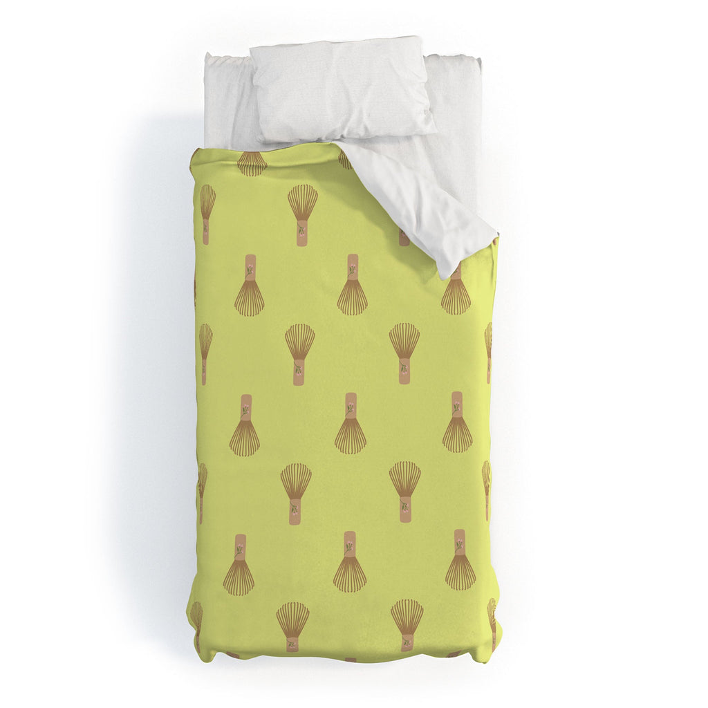 Design by Spark Matcha Whisk Duvet Cover