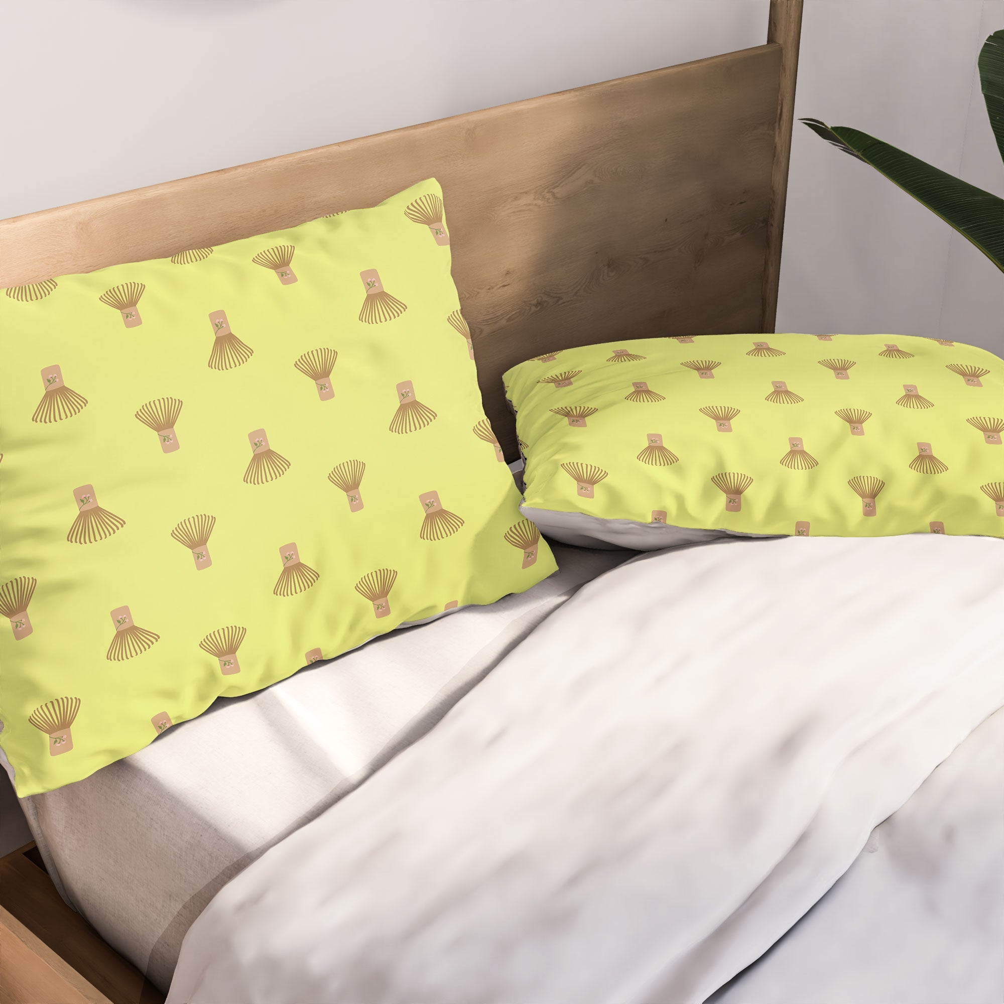 Design by Spark Matcha Whisk Pillow Shams