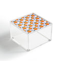 Design by Spark Orange Florals Acrylic Box
