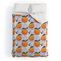 Design by Spark Orange Florals Duvet Cover