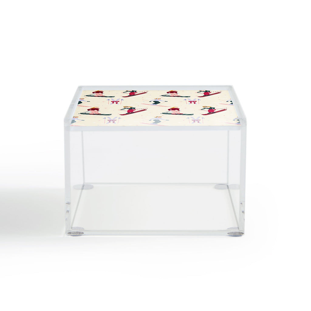 Design by Spark Retro Ski Girls Acrylic Box