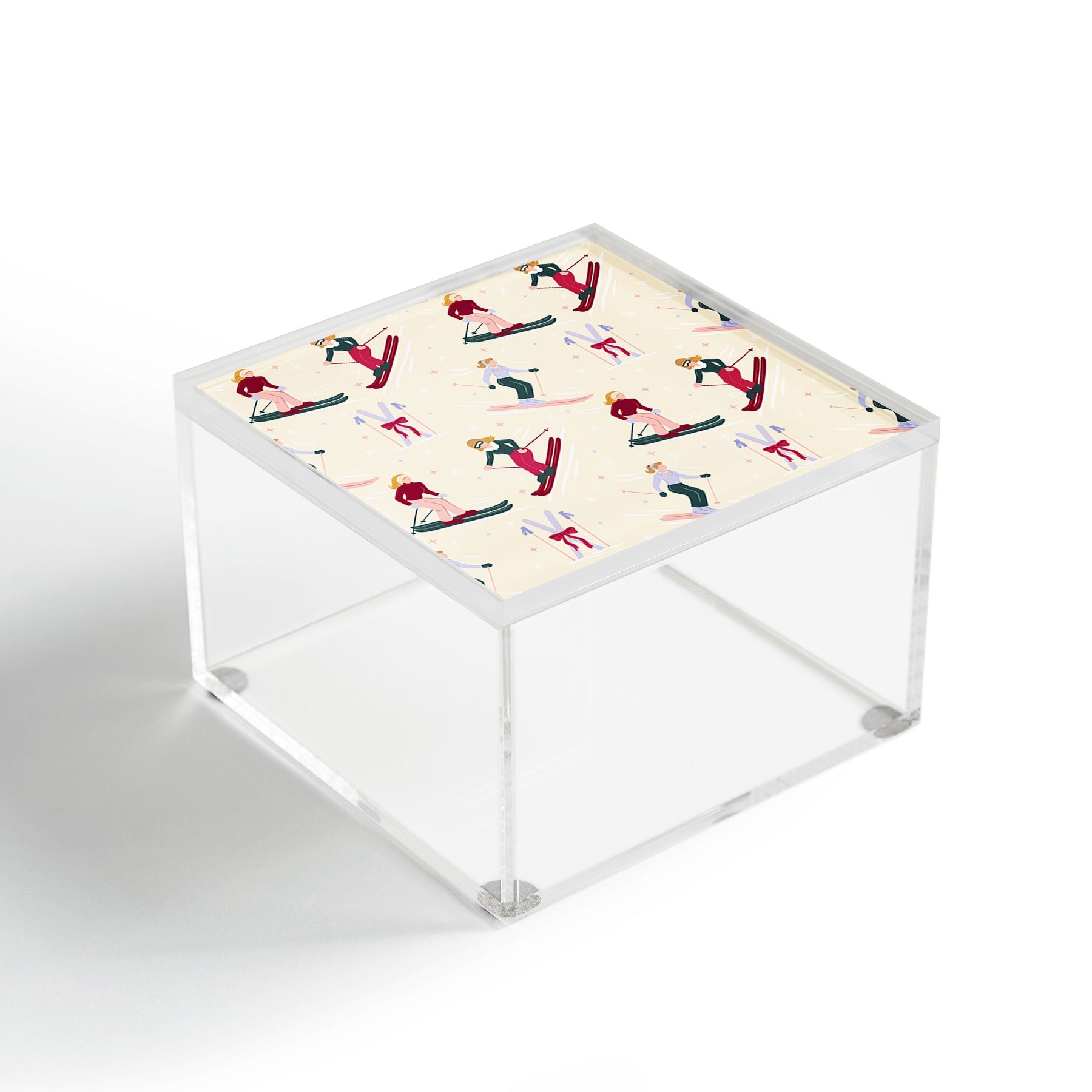 Design by Spark Retro Ski Girls Acrylic Box