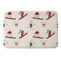Design by Spark Retro Ski Girls Memory Foam Bath Mat