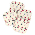 Design by Spark Retro Ski Girls Coaster Set