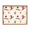 Design by Spark Retro Ski Girls Rectangular Tray