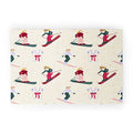 Design by Spark Retro Ski Girls Welcome Mat