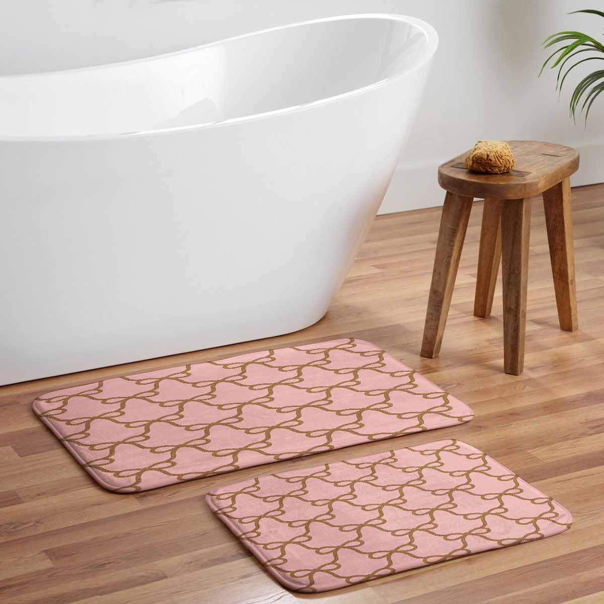 Design by Spark Ribbon Rope Memory Foam Bath Mat