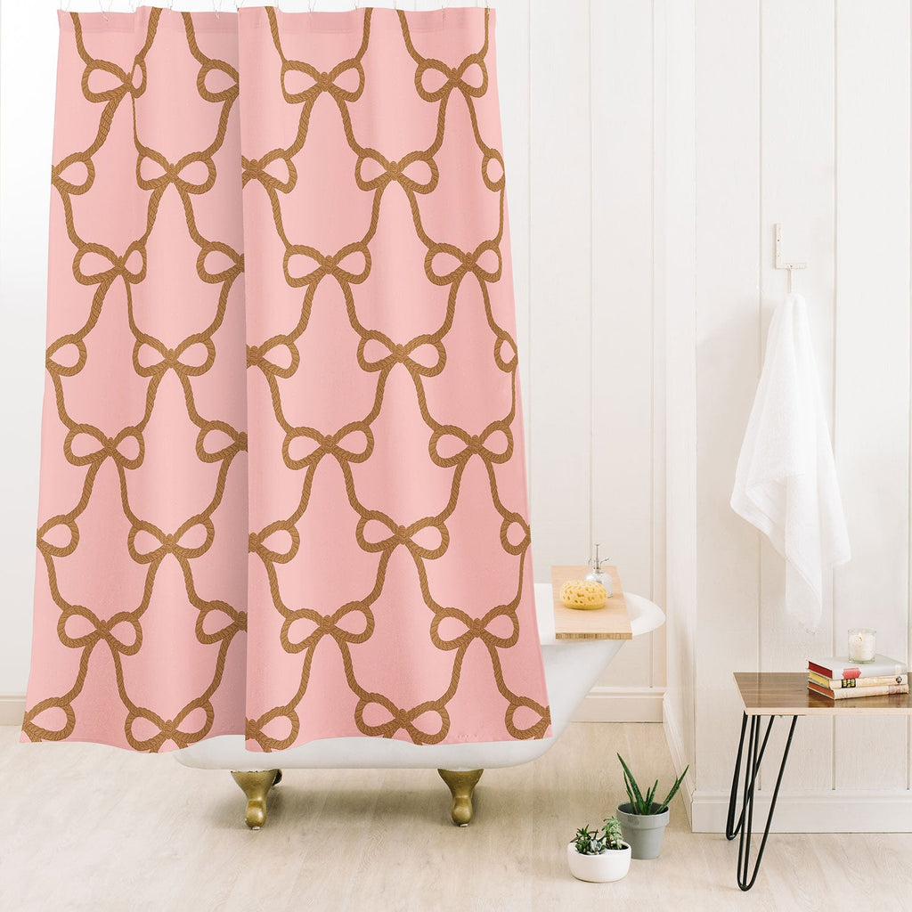 Design by Spark Ribbon Rope Shower Curtain