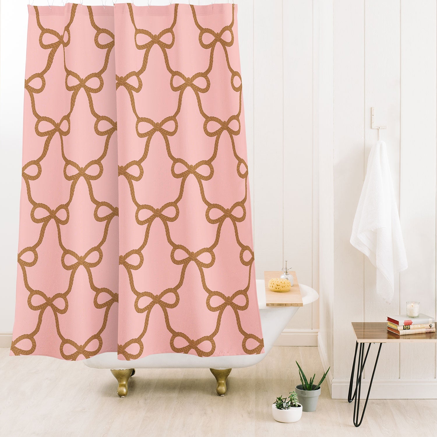 Design by Spark Ribbon Rope Shower Curtain