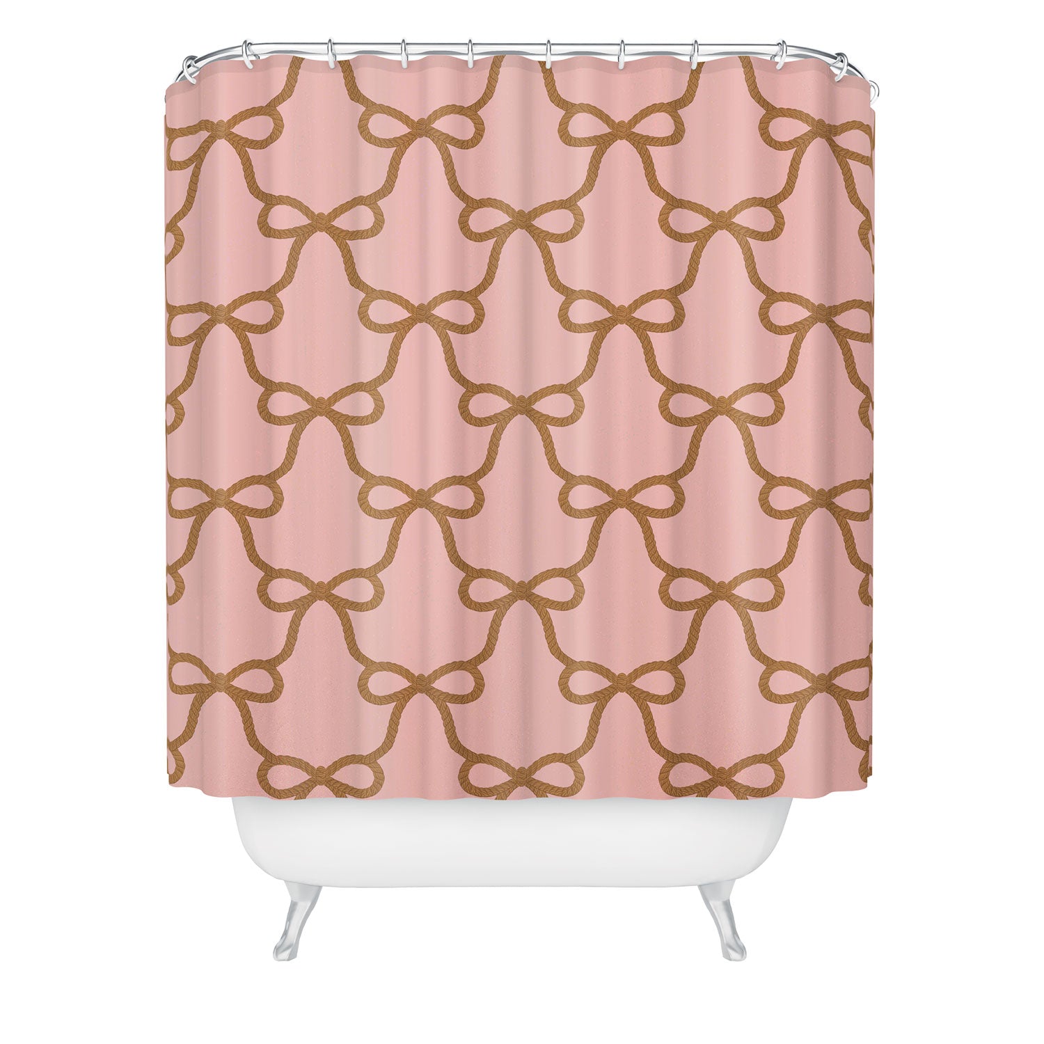 Design by Spark Ribbon Rope Shower Curtain