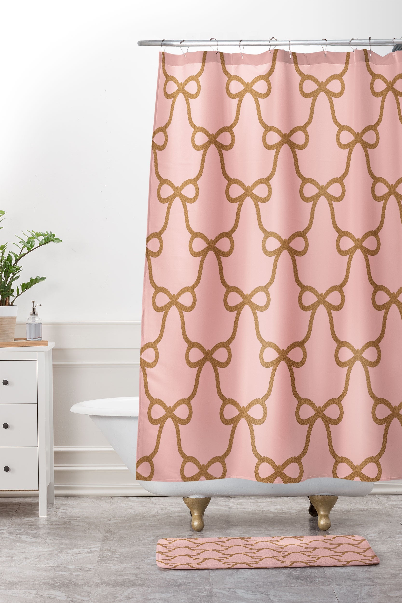 Design by Spark Ribbon Rope Memory Foam Bath Mat