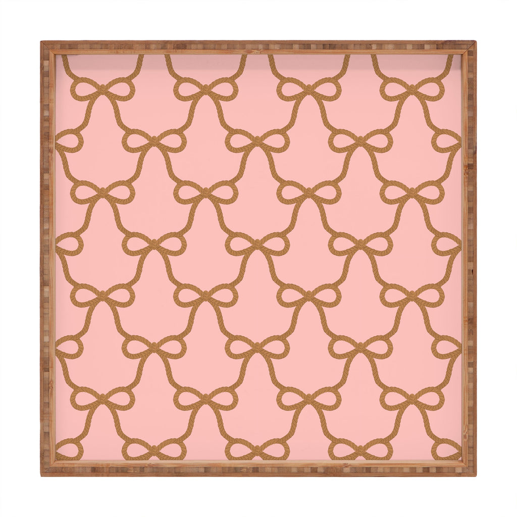 Design by Spark Ribbon Rope Square Tray