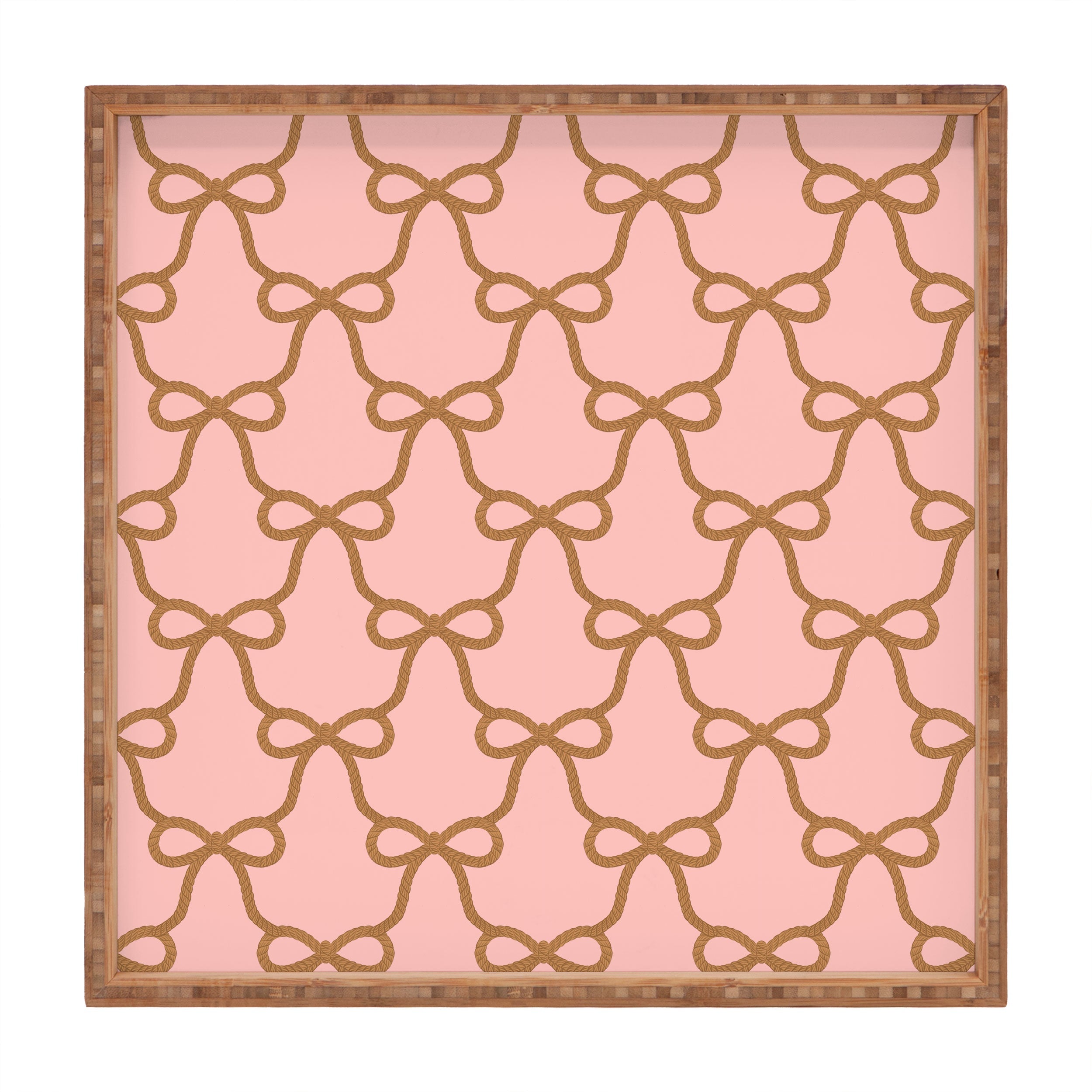 Design by Spark Ribbon Rope Square Tray