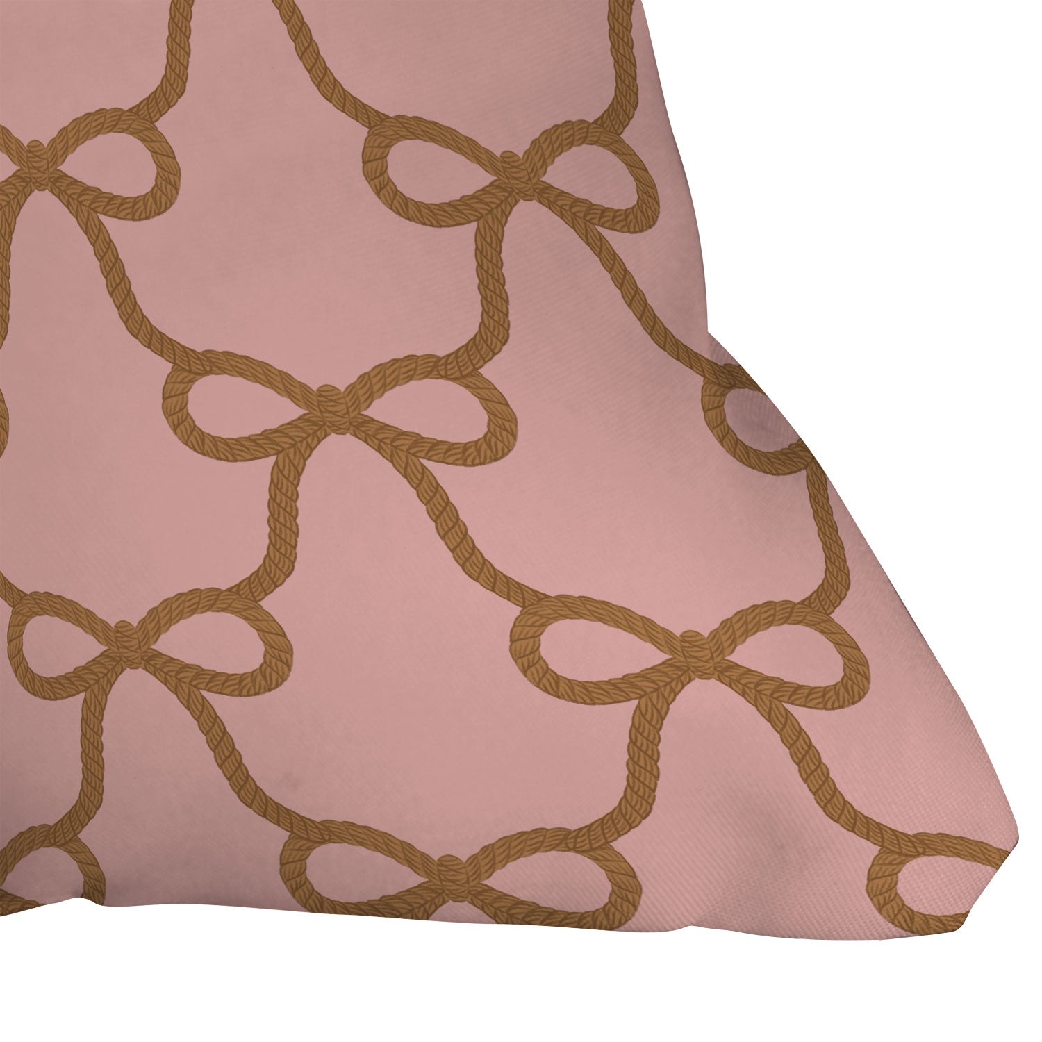 Design by Spark Ribbon Rope Outdoor Throw Pillow