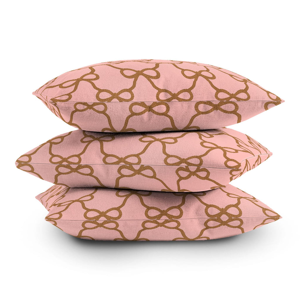 Design by Spark Ribbon Rope Outdoor Throw Pillow