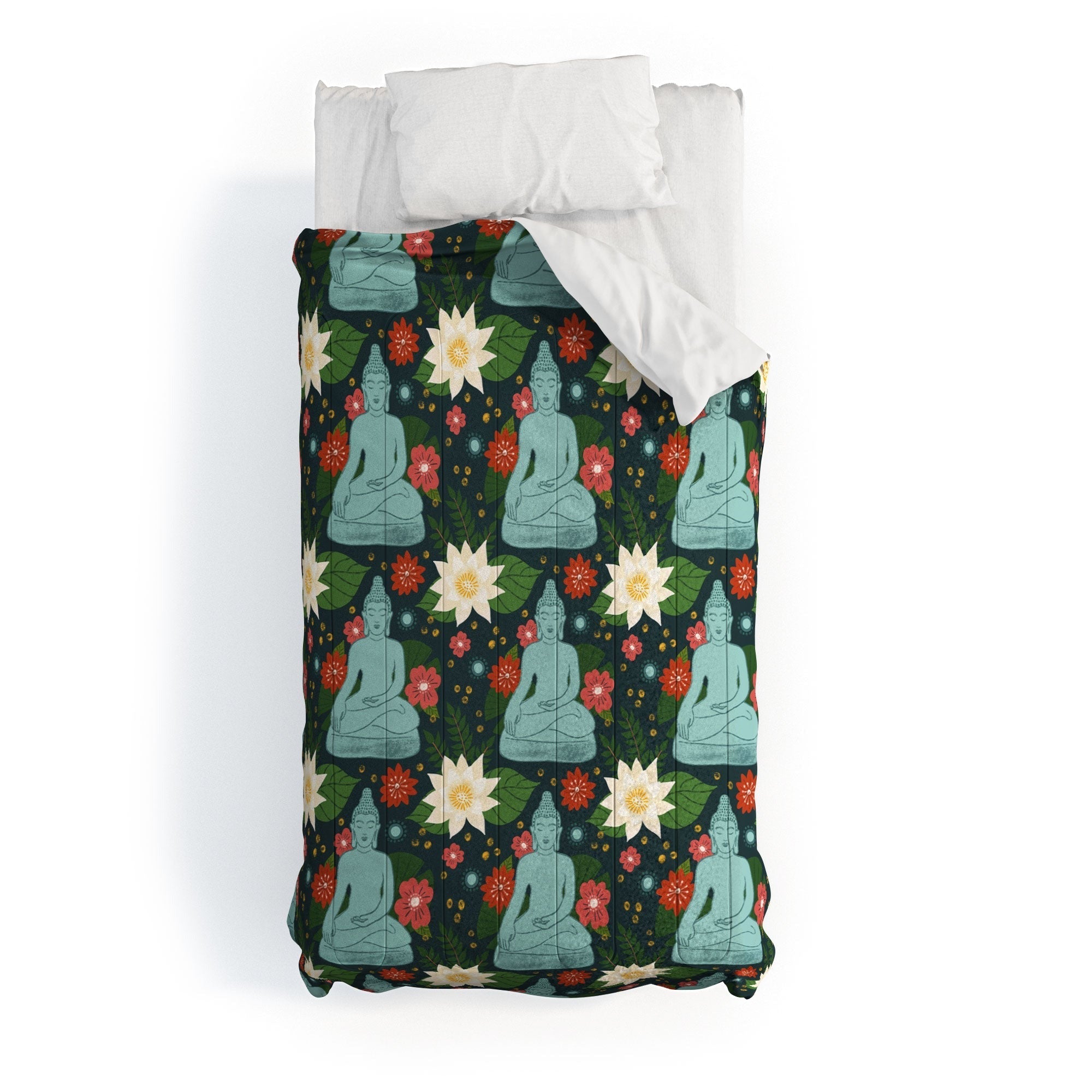 Design by Spark Meditating Lotus Buddha Comforter