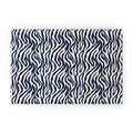 Avenie BR Navy Tiger Stripes Welcome Mat