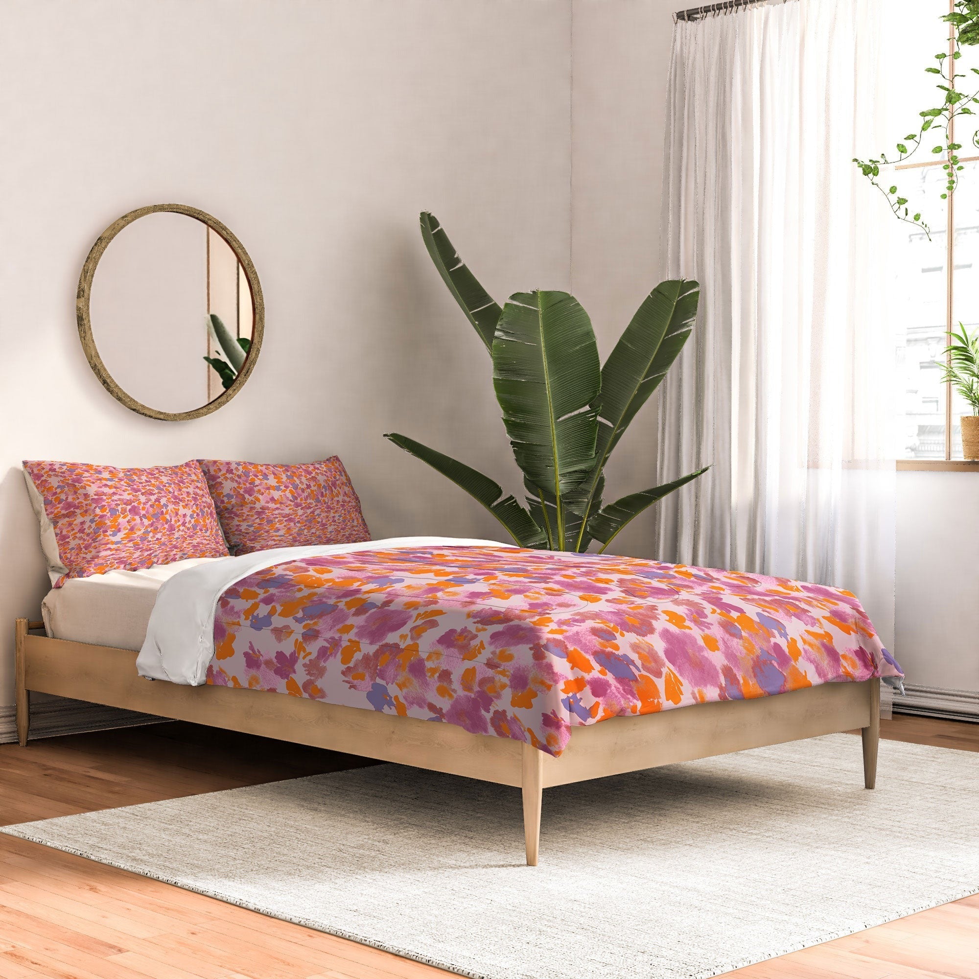 Gabriela Fuente Day Dreaming Watercolor Pink Comforter