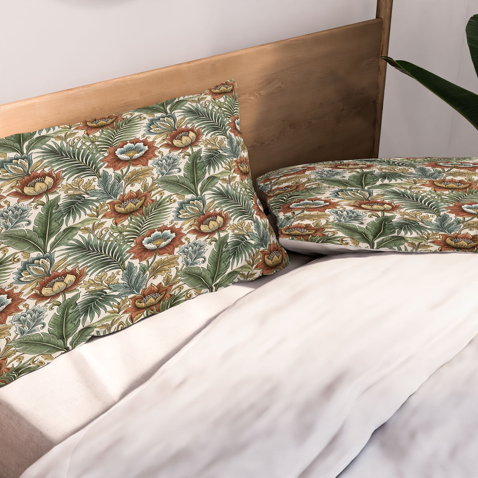 Marta Barragan Camarasa Retro Jungle Garden Pillow Shams