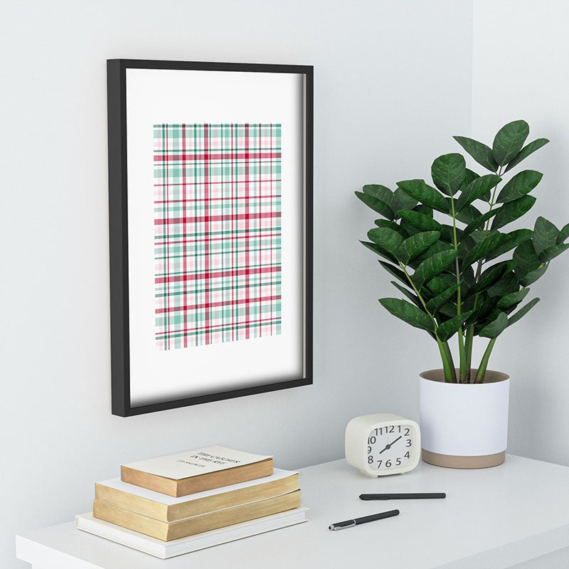 Lisa Argyropoulos Merry Vintage Plaid Recessed Framing Rectangle