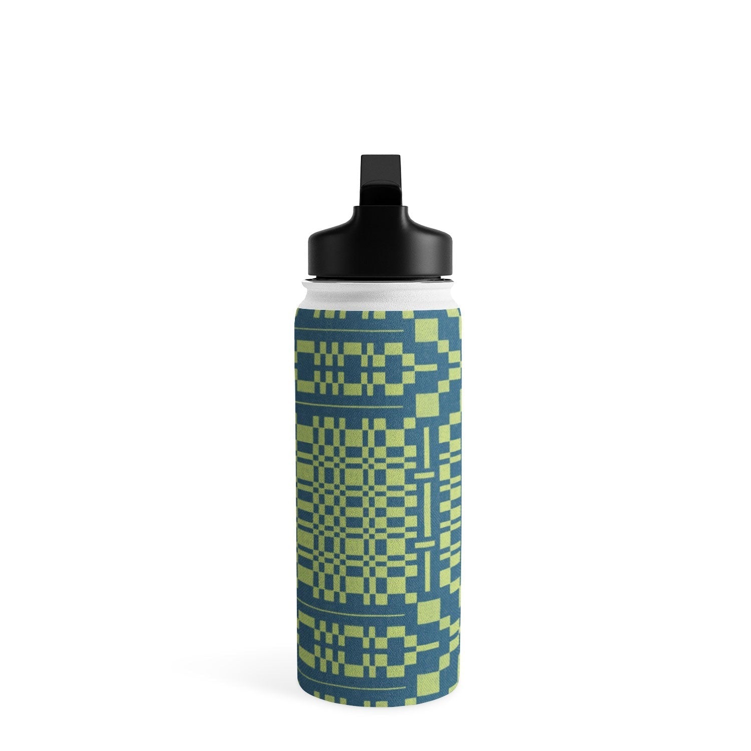 Marta Barragan Camarasa Nostalgic Grid Design Water Bottle