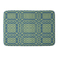 Marta Barragan Camarasa Nostalgic Grid Design Memory Foam Bath Mat