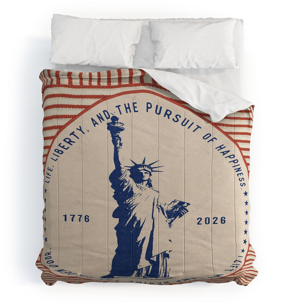 DENY Designs Life Liberty Comforter