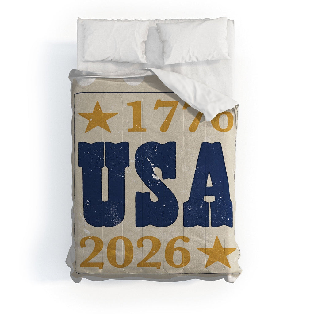 DENY Designs USA Stamp Comforter