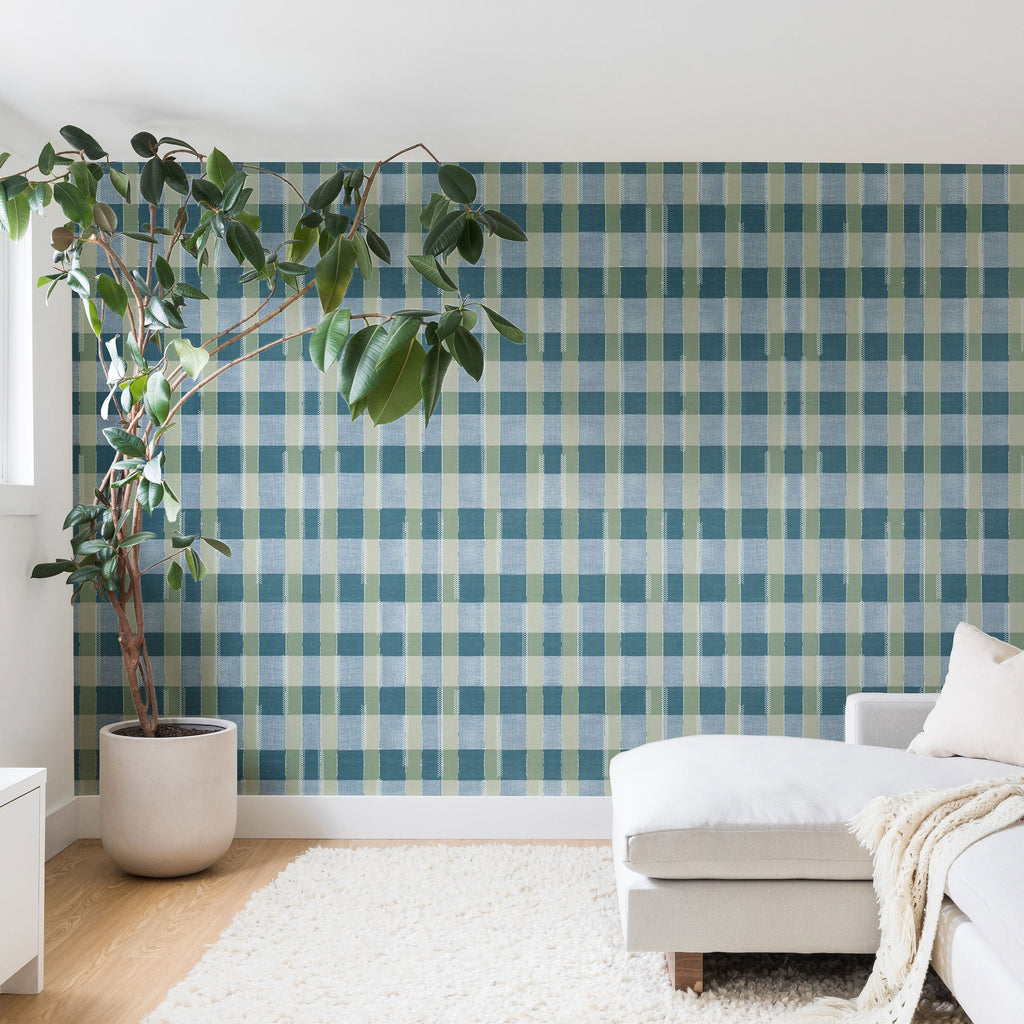 Marta Barragan Camarasa Country Style Checks Wall Mural