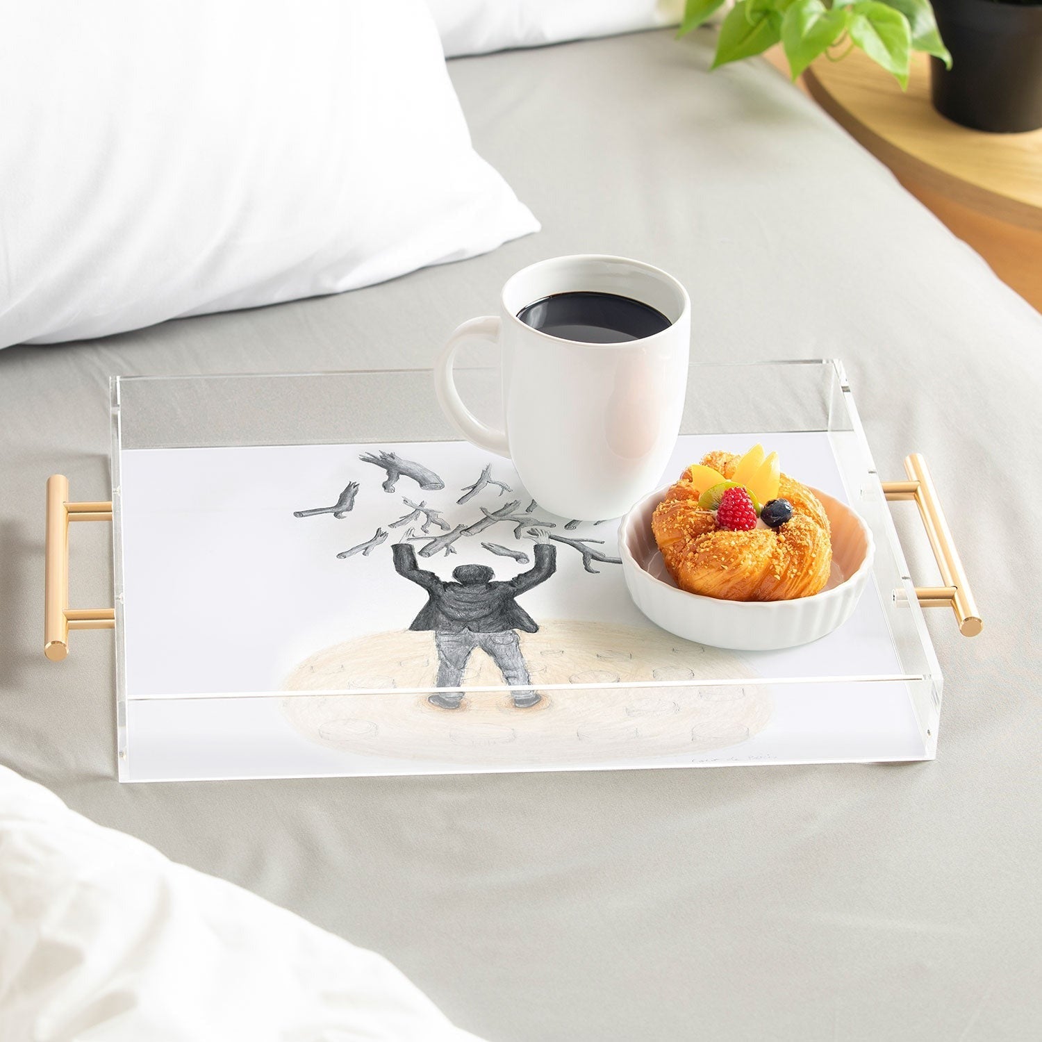 Coco de Paris Wood in the sky Acrylic Tray