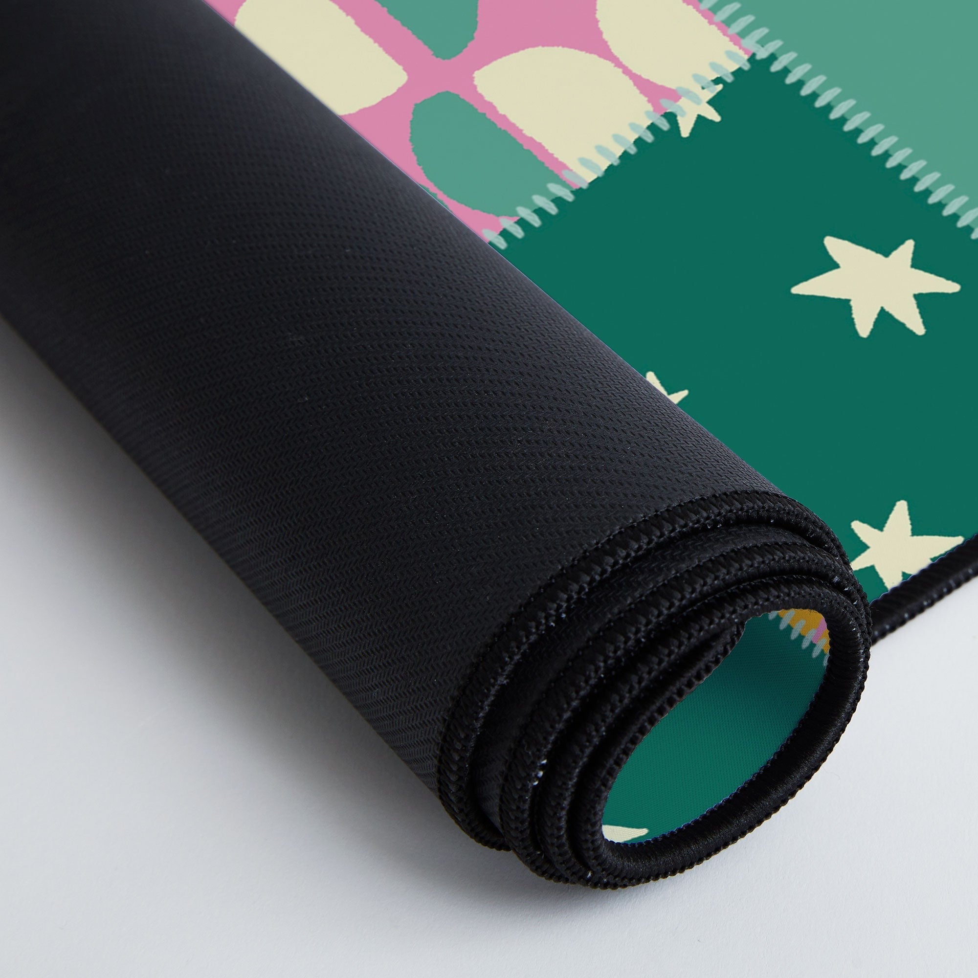 LouBruzzoni Cozy Christmas Patchwork Desk Mat