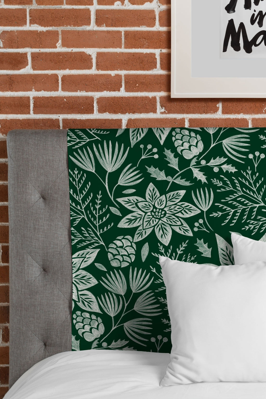 Pimlada Phuapradit Christmas Poinsettia Tapestry